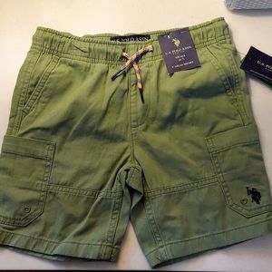 Green Boys polo shorts
